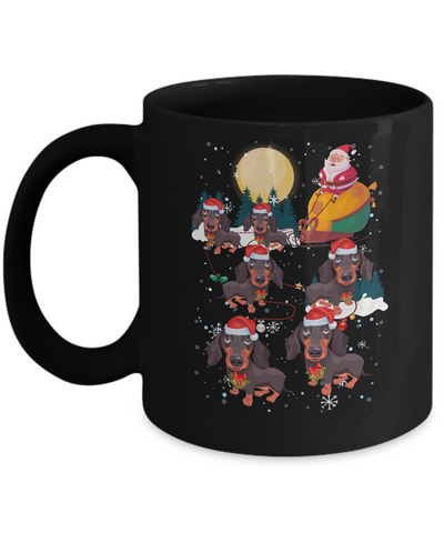 Dog Reindeer Dachshund Christmas Gift Mug