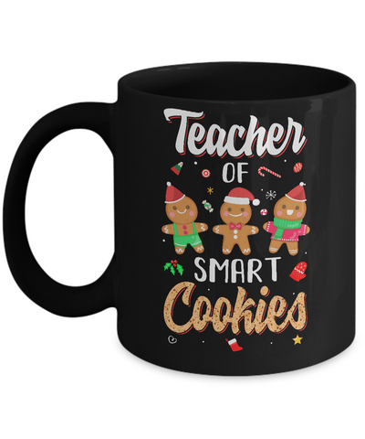 Cute Teacher Of Smart Cookies Merry Xmas Christmas Mug