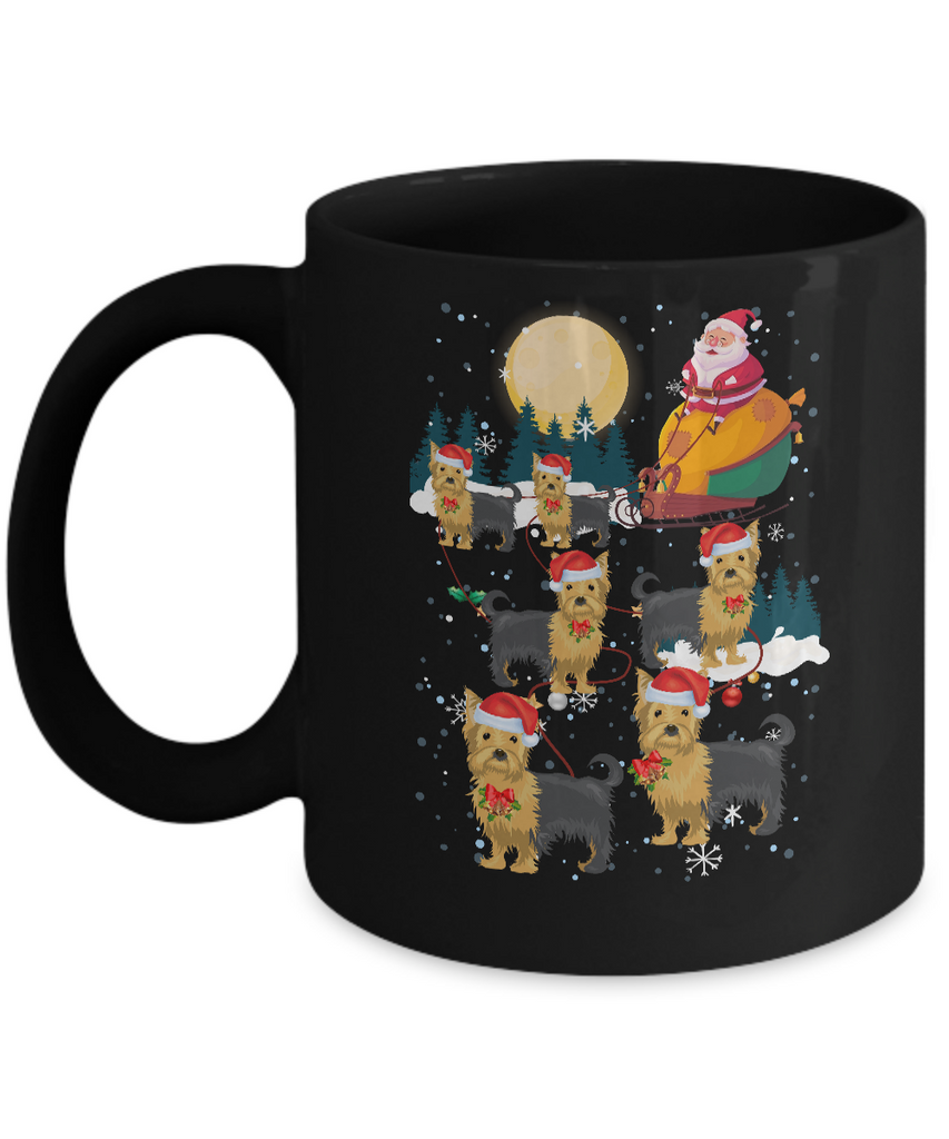 Dog Reindeer Yorkie Christmas Gift Mug