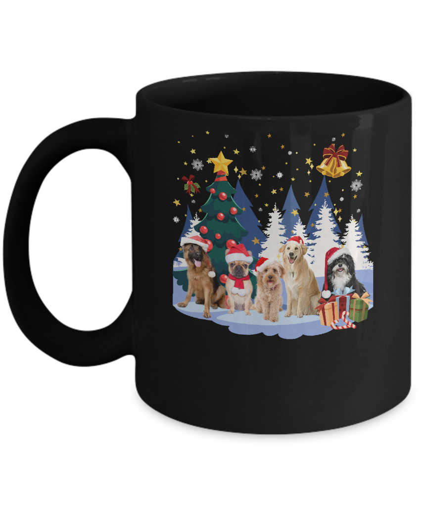 Cute Dogs Claus Christmas Mug