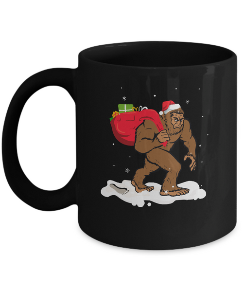 Bigfoot Santa Christmas Boys Men Sasquatch Xmas Gift Mug